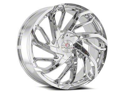 Cavallo CLV-29 Chrome Wheel; Rear Only; 22x8.5; 38mm Offset (99-04 Mustang GT, V6)