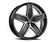 Cavallo CLV-31 Gloss Black and Machined Wheel; 18x8; 35mm Offset (99-04 Mustang GT, V6)