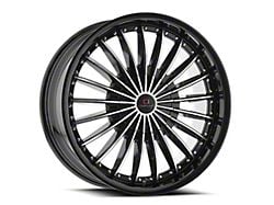 Cavallo CLV-32 Gloss Black and Machined Wheel; 20x8.5; 35mm Offset (05-09 Mustang)