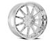 Cavallo CLV-35 Chrome Wheel; Rear Only; 22x8.5; 38mm Offset (99-04 Mustang GT, V6)