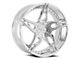 Cavallo CLV-38 Chrome Wheel; 18x8; 35mm Offset (99-04 Mustang GT, V6)