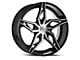 Cavallo CLV-38 Gloss Black and Machined Wheel; 18x8; 35mm Offset (99-04 Mustang GT, V6)