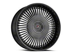 Cavallo CLV-41 Gloss Black and Machined Wheel; 20x8.5; 35mm Offset (05-09 Mustang)