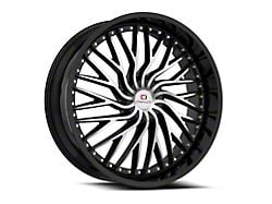 Cavallo CLV-43 Gloss Black and Machined Wheel; 20x8.5; 35mm Offset (05-09 Mustang)