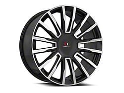 Cavallo CLV-47 Gloss Black and Machined Wheel; 22x8.5; 38mm Offset (24-25 Mustang)