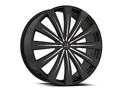 Cavallo CLV-49 Gloss Black and Machined Wheel; 20x8.5; 35mm Offset (94-98 Mustang)