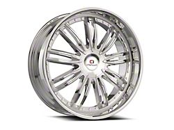 Cavallo CLV-54 Nano Chrome Wheel; 18x8; 35mm Offset (94-98 Mustang)