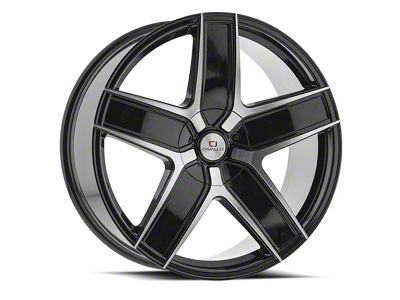 Cavallo CLV-C-31 Gloss Black and Machined Wheel; 20x8.5; 35mm Offset (99-04 Mustang)