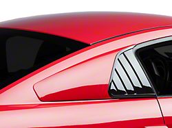 Cervini's Quarter Window Covers; Unpainted (05-14 Mustang Coupe)