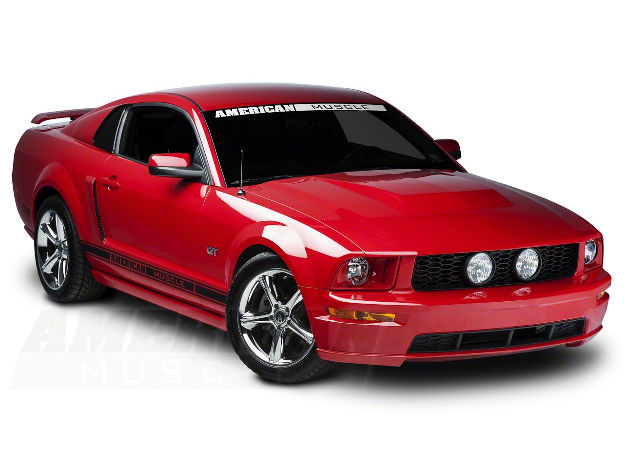 Cervini's Mustang Quarter Window Covers; Unpainted 4334 (05-14 Mustang ...