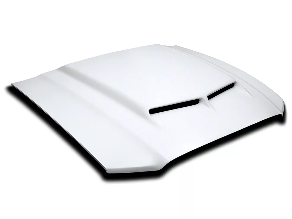 Cervini's Mustang Ram Air Hood; Unpainted 1222 (13-14 Mustang GT, V6 ...