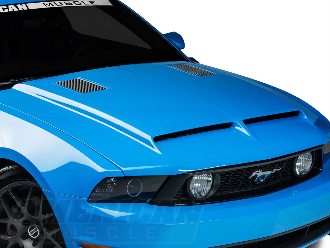 Cervini's Mustang Type Iv Ram Air Hood; Unpainted 1201 (10-12 Mustang 