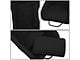 4-Point Woven Fabric Position Racing Bucket Seats with Seat Sliders; Black (Universal; Some Adaptation May Be Required)