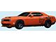 Cathead-SRT Side Decals; Matte Black (15-23 Challenger SRT Hellcat)