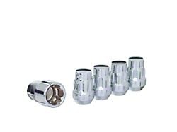 Chrome Acorn Wheel Locks; M14x1.5; Set of 4 (08-23 Challenger)