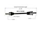 CV Axle Assembly; Rear Driver Side (11-14 Challenger Rallye Redline, SE, SXT)