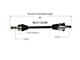 CV Axle Assembly; Rear Driver Side (11-14 Challenger Rallye Redline, SE, SXT)