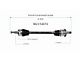 CV Axle Assembly; Rear Driver Side (2010 Challenger SE)