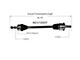 CV Axle Assembly; Rear Passenger Side (11-14 Challenger Rallye Redline, SE, SXT)