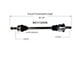 CV Axle Assembly; Rear Passenger Side (11-14 Challenger Rallye Redline, SE, SXT)