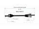 CV Axle Assembly; Rear Passenger Side (09-10 Challenger R/T)