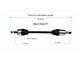 CV Axle Assembly; Rear Passenger Side (17-23 3.6L, 5.7L HEMI Challenger)