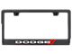 Dodge Stripe Carbon Fiber License Plate Frame (Universal; Some Adaptation May Be Required)