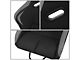 Fabric Racing Bucket Seats with Seat Sliders; Black/Grey (Universal; Some Adaptation May Be Required)