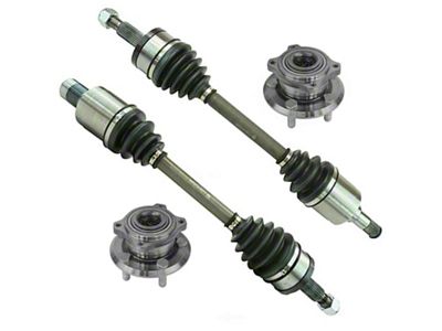 Front CV Axle Shafts with Hub Assemblies (17-21 AWD Challenger)