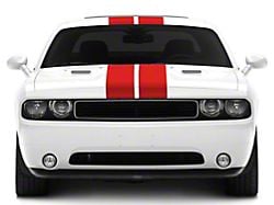 SEC10 Full Length Stripes; Red; 8.50-Inch (08-23 Challenger)