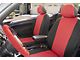 Genuine Neoprene Custom 1st Row Bucket Seat Covers; Red/Black (08-10 Challenger)