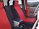 Genuine Neoprene Custom 1st Row Bucket Seat Covers; Red/Black (08-10 Challenger)