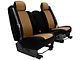 Genuine Neoprene Custom 1st Row Bucket Seat Covers; Tan/Black (08-10 Challenger)