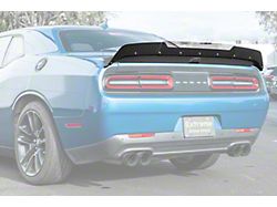 Hellcat Redeye Style Rear Spoiler with Wickerbill; Primer Black (08-23 Challenger)