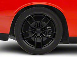 Hellcat Widebody Style Satin Black Wheel; Rear Only; 20x10.5; 22mm Offset (08-23 RWD Challenger, Excluding SRT Demon)