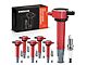 Ignition Coil Set with Iridium Spark Plugs; Red (08-10 3.5L Challenger)