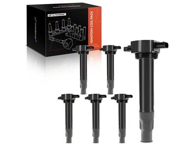 Ignition Coils; Set of Six; Black (09-10 3.5L Challenger)