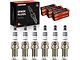 Iridium and Platinum Spark Plugs; Set of 6 (08-10 3.5L Challenger)