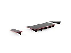 Jesky VR5 Rear Diffuser; Matte Black Vinyl (08-23 Challenger, Excluding Widebody)