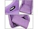 Microfiber Suede Large Racing Bucket Seats with Seat Sliders; Purple (Universal; Some Adaptation May Be Required)