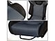 Microfiber Suede Racing Bucket Seats with Seat Sliders; Black/Blue (Universal; Some Adaptation May Be Required)