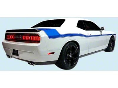 MOPAR 14 Side and Deck Stripes; Black (08-14 Challenger)