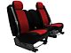 Neosupreme Custom 1st Row Bucket Seat Covers; Red/Black (08-10 Challenger)