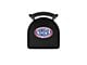 NHRA Drag Racing 25-Inch Swivel Counter Stool; Black Wrinkle