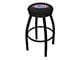 NHRA Drag Racing 25-Inch Swivel Counter Stool; Black Wrinkle