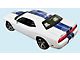 Over-Roof Stripe Kit; Black (08-14 Challenger w/ Sirius & w/o Sunroof)