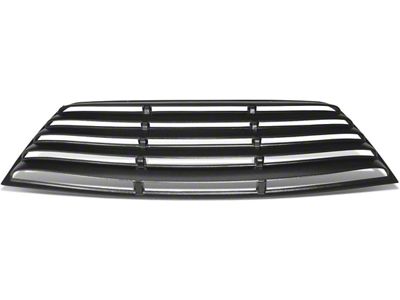 Rear Window Louvers; Textured Black (08-23 Challenger)