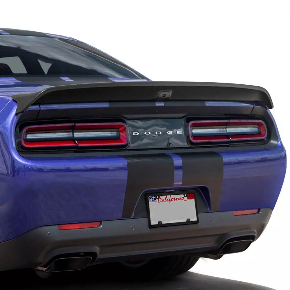 Challenger Redeye Hellcat Style Rear Spoiler with Backup Camera Hole; Matte  Black (08-23 Challenger) - Free Shipping