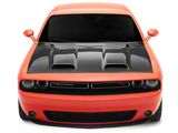 Redeye Style Hood with Vent Scoop; Carbon Fiber (08-23 Challenger)