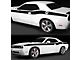 Solid CUDA Style Side Stripes; Gloss Black (19-23 Challenger)
